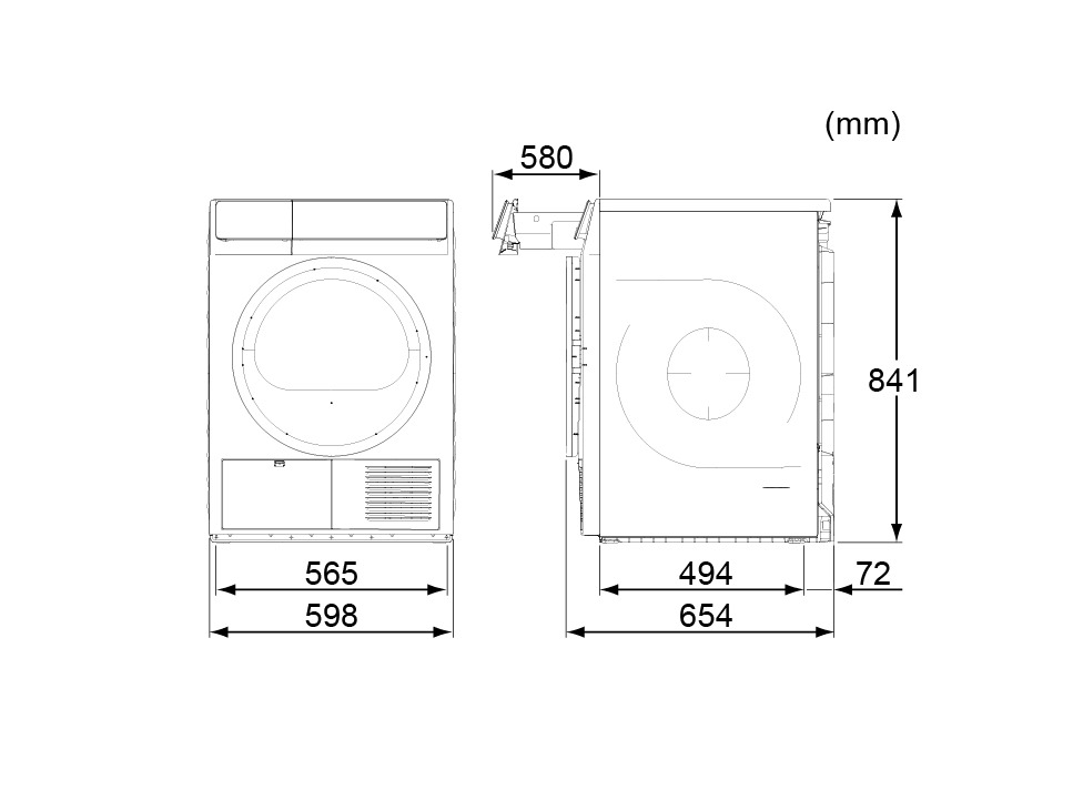 Máy sấy bơm nhiệt Panasonic 9.5kg NH-EH95JD1BV